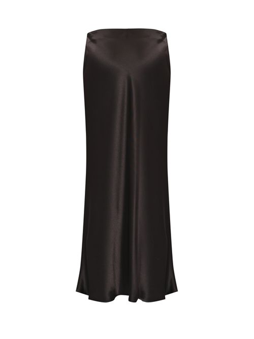 Gonna lunga Bessie in liquid satin Liviana Conti | F6SS78W18-0